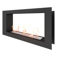 Биокамин сквозной SteelHeat LONG 1100