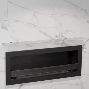 Стеклянная полка для биокамина Opti white 1700